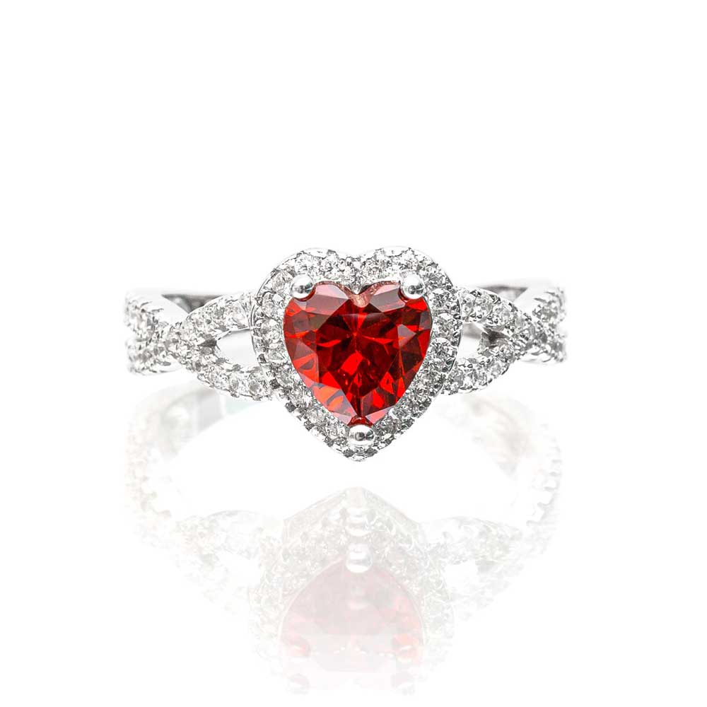 Ruby Heart Ring