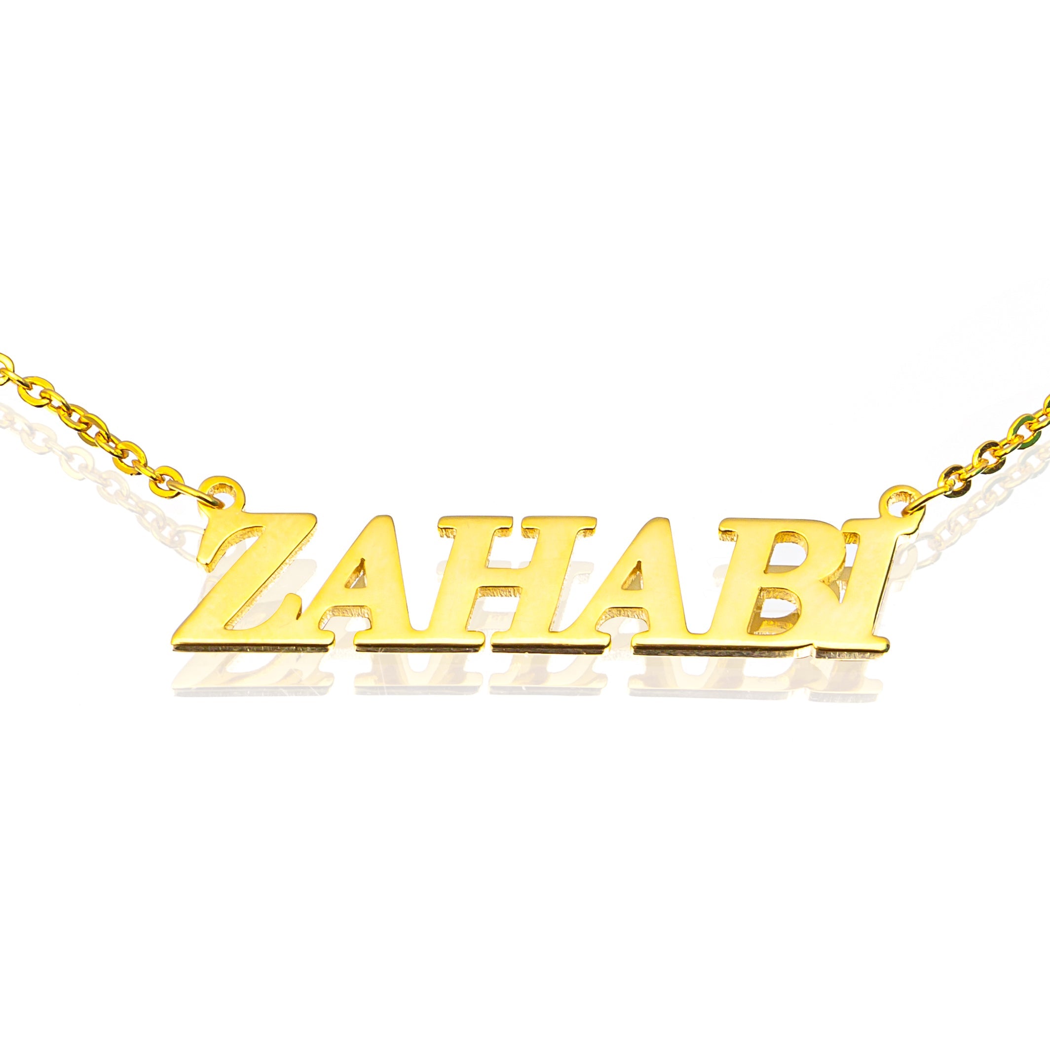 Gold Name Necklace - Zahabi Jewellery
